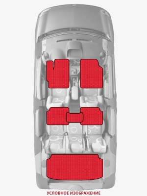 ЭВА коврики «Queen Lux» комплект для Honda Partner (2G)